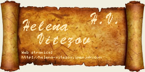 Helena Vitezov vizit kartica